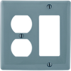 Wall Plate, 2 Gang, 1 Duplex, White; Accessory Type Hubbell Wiring Devices - 17M7236 - Newark, An Avnet Company