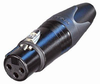 Neutrik NC3FXXBD XLR Female Cable End Black/Gold Bulk - NEUNC3FXXBD - HAVE, Inc.