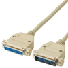 Extended-Distance Null-Modem Cable, Foil Shielded with Drain Wire, DB25, (1) Male/(1) Female, 10-ft. - EYNT251-0010-MF - Visual Sound, Inc.