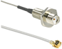 SMA female bulkhead front mount to right angle U.FL female with 300mm of 1.13mm cable - CSI-SAFE-300-UFFR - Linx Technologies