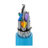 Transceiver 10BASE5, #22-3pr, #20-1pr, FHDPE, Indiv. Foil shielded pairs w/ OA Brd, PVC Jkt, CM -- 9891