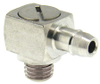 1/4-28 Thread to Barb, Low Profile Adjustable Position Elbow -- SMLS_1428 - Image