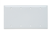 Blank Plates -- Box Mounted, Four Gang, White -- SP43W - Image