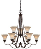 Mid. Chandeliers-Glass Up - 624834 - Light Center (The)