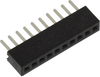 Connector, Rcpt, 10Pos, 1Row, 1.27Mm; Connector Systems Multicomp Pro - 55AC2536 - Newark, An Avnet Company
