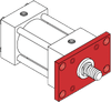 Series A Pneumatic Cylinder - Model A31 NFPA Style MF1 -- Rod Rectangular Flange Mounting - Image