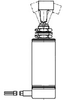 ET Series Toggle Switch, 2 pole, Electrically held- 3 position, Leadwire terminal, Locking Lever -- 27ET50-6-P - Image