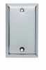 Blank Plates -- Box Mounted, One Gang, Chrome -- SB13CH - Image
