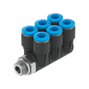 Fittings, Couplings, and Distributors - 2171-QSLV6-G3/8-8-ND - DigiKey