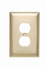 Duplex Receptacle Openings, One Gang, Brass - SBO8 - Legrand