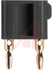 Banana Plug With Setscrews, Miniature Double, Black - 70197915 - Allied Electronics, Inc.