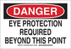 Brady B-401 Polystyrene Rectangle White Personal Protection Equipment (PPE) Sign - 10 in Width x 7 in Height - TEXT: DANGER - 128725 - 754473-77639 - R. S. Hughes Company, Inc.