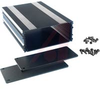 ALUM ENCLOSURE, 2 PLATES, 8 SCREWS, BLACK ANODIZED, 1.77 H X 4.27 W X 6.30 L - 70020267 - Allied Electronics, Inc.