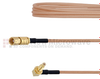 SSMC Plug to RA SSMC Jack Bulkhead Cable RG178 Coax in 72 Inch - FMCA1461-72 - Fairview Microwave Inc.