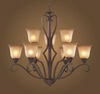 9329/6+3 Mid. Chandeliers-Glass Up - 499002 - Capital Lighting, Inc.