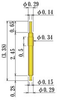 Single Ended Probe Pin -- 8YF034L328-DAT - Image