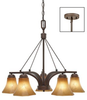 7158-D5 RBZ Mid. Chandeliers-Glass Down - 410618 - Capital Lighting, Inc.