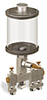 Clear View Multiple Feed Manual Lubricator, 1 pt Pyrex Reservoir, 3 Feeds, 1/8