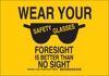 Brady B-401 Polystyrene Rectangle Personal Protection Equipment (PPE) Sign - 14 in Width x 10 in Height - 128512 - 754473-77414 - R. S. Hughes Company, Inc.