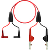 (2) R/A Shrouded Banana-(2) LHTCABP-Red-6ft -- TC-3007RX/6 - Image