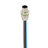 M12 Power Receptacle Connector: Male, front mount, 5-pin(4+FE), L-coded, shielded, silver housing, 50 V AC / 60 V DC, 16 A - RSF6S 4L-034 - Belden Inc.