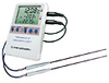 Digi-Sense Calibrated Data Logging Thermometer, Memory-Loc, 2 SS handle probe -- GO-94460-46