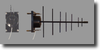 Dual Band Yagi Antenna -- Y42818A - Image