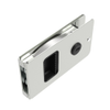 Flush Entry Door Latch, Key Locking, Standard Design, Fits 12.7 Door Thickness, Aluminum, Natural -- MF-01-210-60