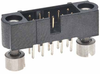 5+5 Pos. Male DIL Vertical Throughboard Conn. Jackscrews - M80-5101042 - Harwin Plc