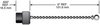 Dual Key Micro-Link Closure Cap for external threaded plugs and receptacles, alum -- 75-0028 - Image