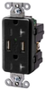 Combination Switch/Receptacle - USB20X2BK - Hubbell Incorporated