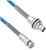 Plenum Cable Assembly TRB 3-Slot Plug to Insulated Bulk Head 3-Lug Cable Jack with Bend Reliefs .242