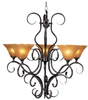 1755MB Mid. Chandeliers-Glass Up - 731191 - Capital Lighting, Inc.