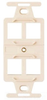 Datacommunication Face Plate - KSQP106-W - Legrand - Pass & Seymour