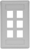 Datacommunication Face Plate - IFP16GY - Hubbell Incorporated