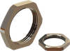 Metric M12x1.5 Nickel Plated Brass Locknut -- LMM-12 - Image