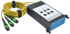 40/100Gb Fiber Breakout Cassette with Built-In MTP Cables, 40Gb to 4 x 10Gb, 100Gb to 4 x 25Gb, (x3) 8-Fiber Singlemode MTP/MPO to (x12) LC Duplex 8.3/125 - N482-3M8L12S-B - Tripp Lite by Eaton