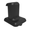 Flexible Draw Latch Keeper, Concealed Mount, Nylon, Black - F7-547 - Southco