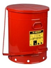 Justrite Soundgard Red Steel 21 gal Safety Can - 23 7/16 in Height - 18 3/8 in Overall Diameter - 697841-12724 - 697841-12724 - R. S. Hughes Company, Inc.