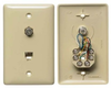 Datacommunication Face Plate with Jack - NS748I - Hubbell Incorporated