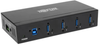 4-Port Industrial-Grade USB 3.0 SuperSpeed Hub - 20kV ESD Immunity, Metal Case, Mountable - U360-004-IND - Tripp Lite by Eaton
