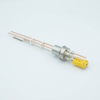 Thermocouple-Power Feedthrough, 1 Pair Type K, w/ Miniature TC Connector, 5000 Volts, 30 Amps, 2 Pins, 0.75″ Dia Stainless Steel Weld Adapter - A0442-1-W - MPF Products, INC.