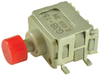 Switch, Pushbutton, Non-Illuminated, Spdt, 0.1A, Red; Product Range Nkk Switches - 09X9765 - Newark, An Avnet Company