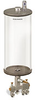 Levelux Clear View Multiple Feed Manual Lubricator, 1 gal Acrylic Reservoir, 3 Feeds, 1/8