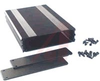 ALUM ENCLOSURE, 2 PLATES, 8 SCREWS, BLACK ANODIZED, 1.18 H X 4.27 W X 6.30 D - 70020249 - Allied Electronics, Inc.