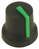 Soft Touch Knob, Rubber, Blk/grn, 16.2Mm; Shaft Type Multicomp Pro - 02AH4552 - Newark, An Avnet Company