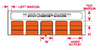 Brady B-652 Orange Polyimide Laser Printable Label - 0.25 in Width - 1/4 in Height - LAT-9-652-10 -- 662820-29725