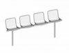 Seating System Arena, 4-seater, Fixed - 5315999 - Erlau