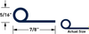 60 Durometer Neoprene Profile P Strips and J Seals -- X21337 - Image