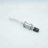 Thermocouple-Power Feedthrough, 1 Pair Type J, w/ Miniature TC Connector, 1000 Volts, 5 Amps, 2 Pins, 1.18″ QF / KF Flange - A0435-4-QF - MPF Products, INC.